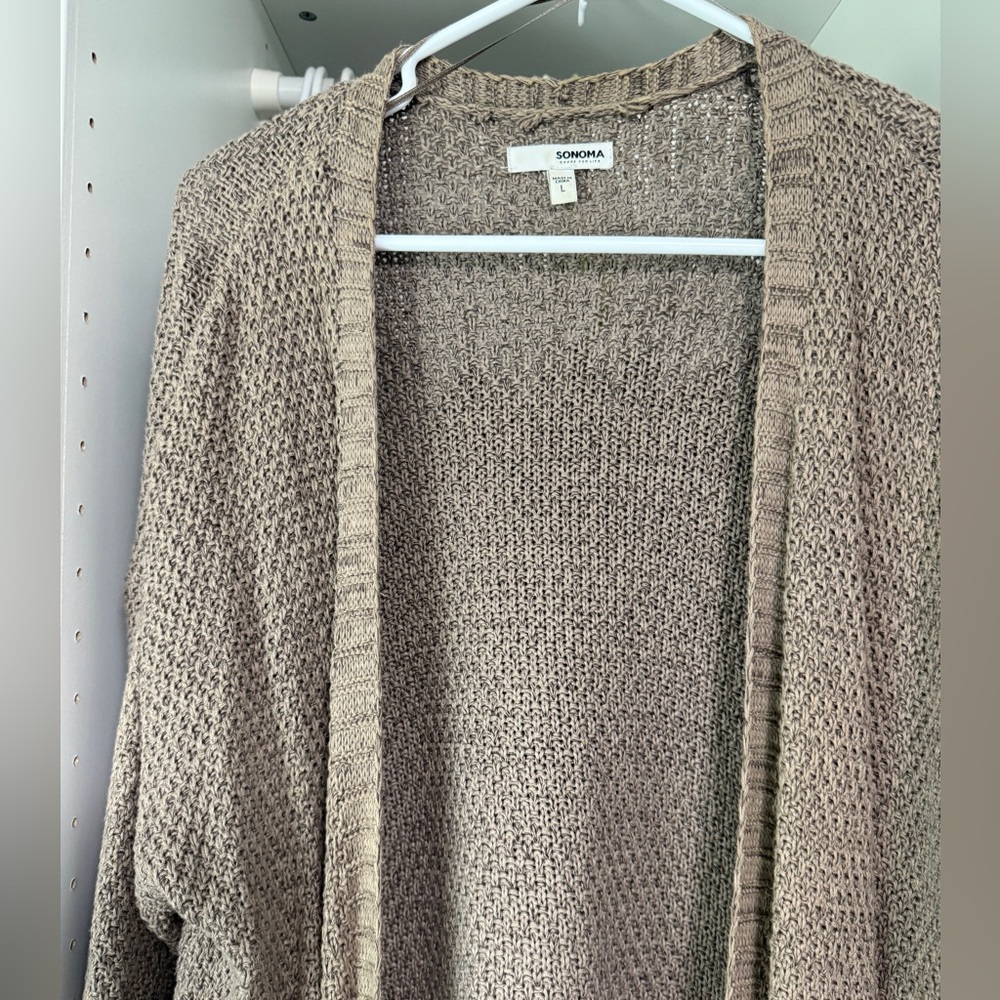 Sonoma Open-Front Cardigan with Fringe Tassels - Picture 2 of 6